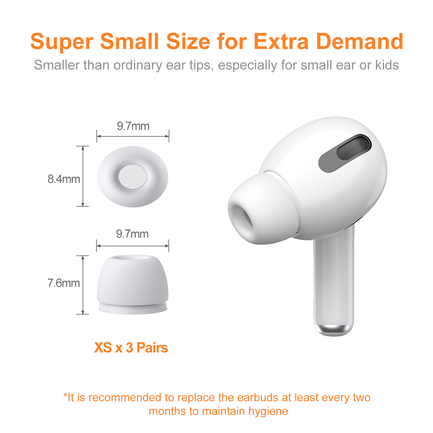 AirPods Pro Replacement Ear Tips XS New Bee